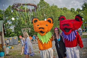 dancing dead bears at Mountain music festival 2016