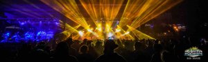 mountain music festival 2018 stage and crowd with stage lights Umphreys McGee