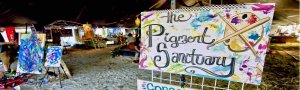 pigment sanctuary art tent at mountain music festival 2018