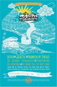 2016 Mountain Music Festival Lineup Poster