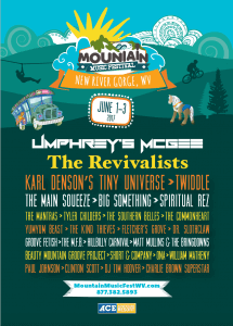 2017 Mountain Music Festival Lineup Poster