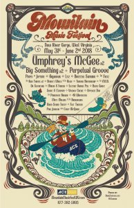 2018 Mountain Music Festival Lineup Poster