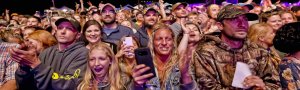 crowd shot at Mountain Music Festival 2019 with Tyler Childers on stage
