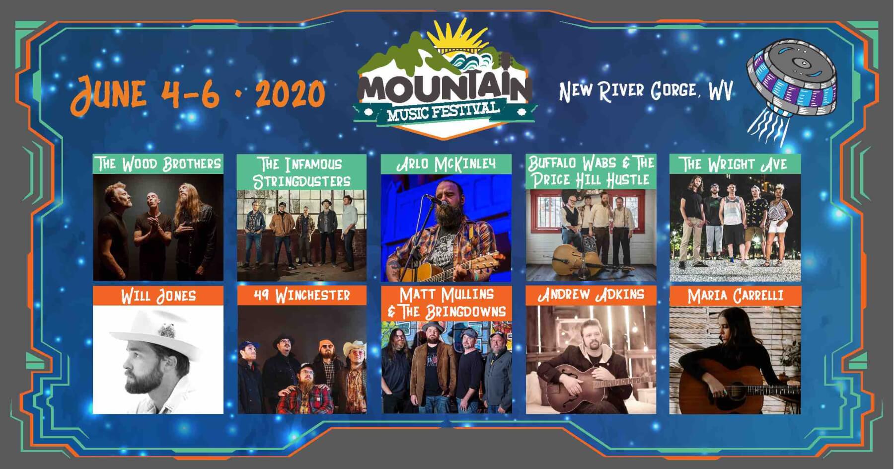 mountain music festival lineup announcement the wood brothers infamous stringdusters arlo mckinley 