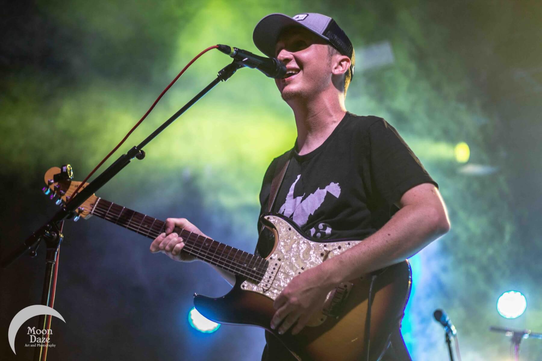 nick macdaniels of big something singing at mountain music festival 2019 at ace adventure resort new river gorge west virginia