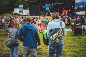 people watching the show at mountain music festival 2019 in front of the stage