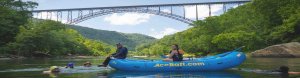 rafters with ace adventure resort under the new river gorge bridge in west virginia
