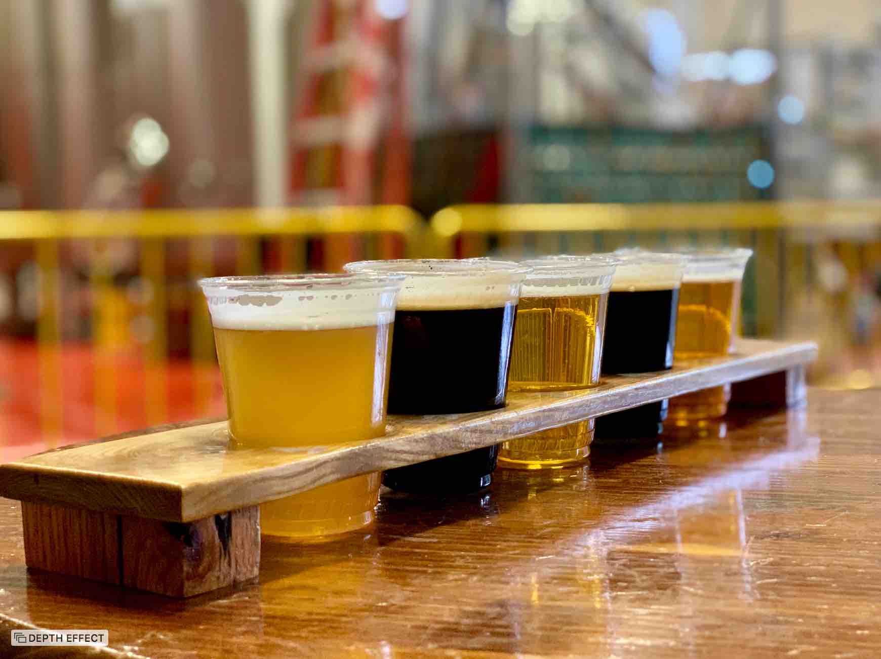 greenbrier valley brewing company west virginia made craft beer flights beer pours