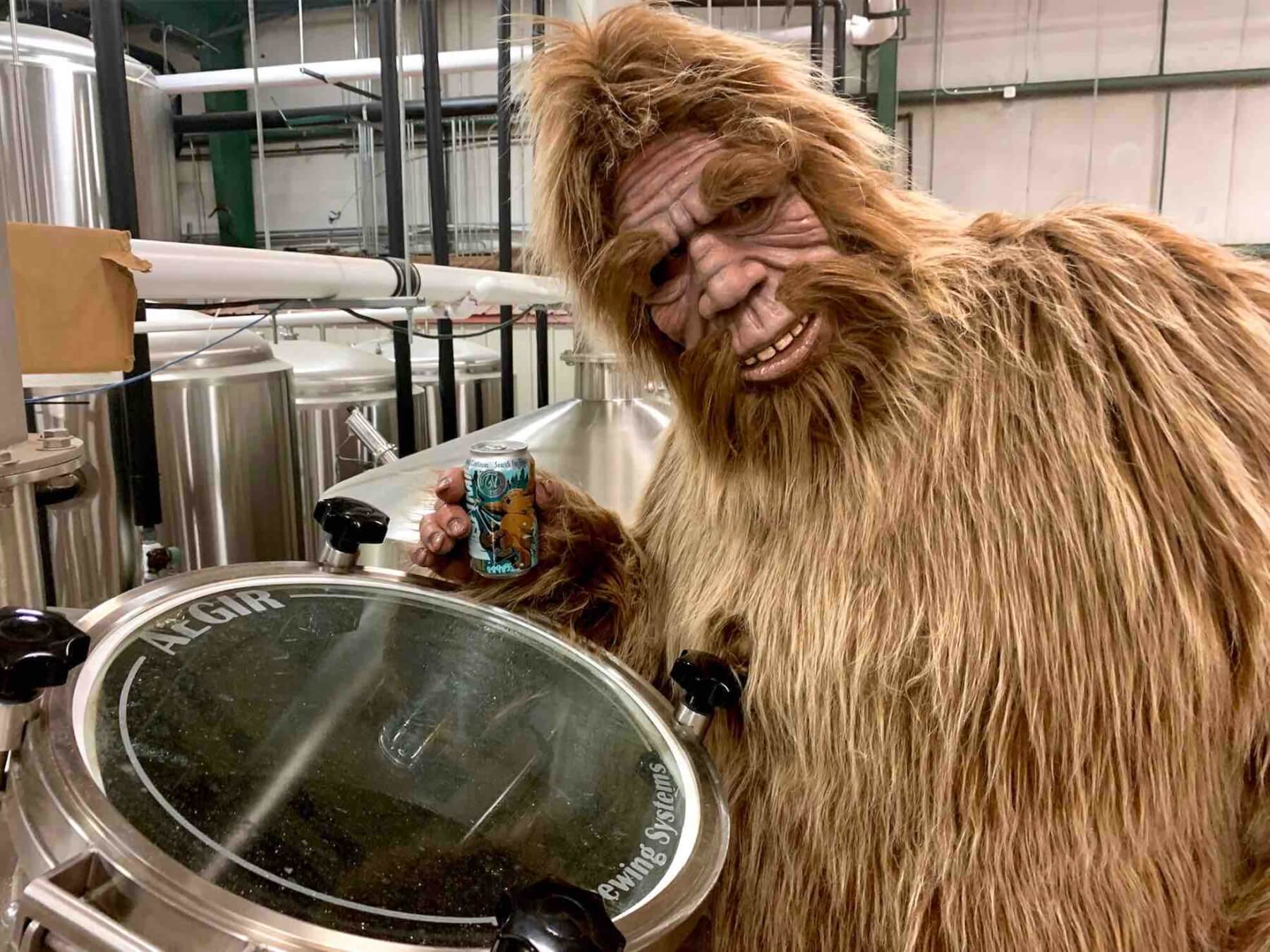 greenbrier valley brewing company west virginia made craft beer sasquatch on brewhouse