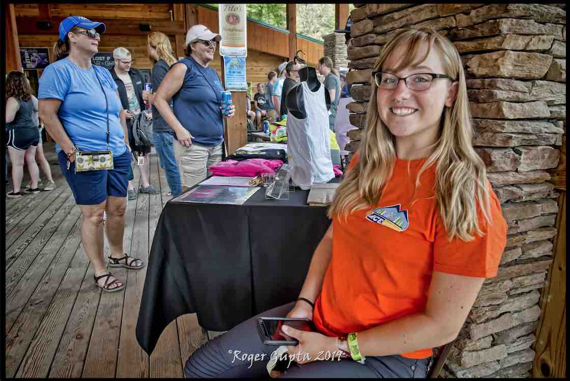 mountain music festival volunteer at the lost paddle