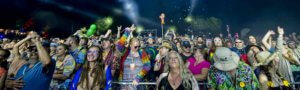 crowd loving performance at mountain music festival 2021