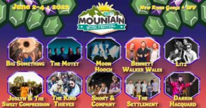 lineup announcement for mountain music festival 2022