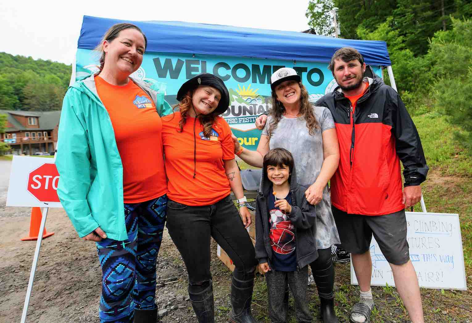 mountain music festival volunteer team