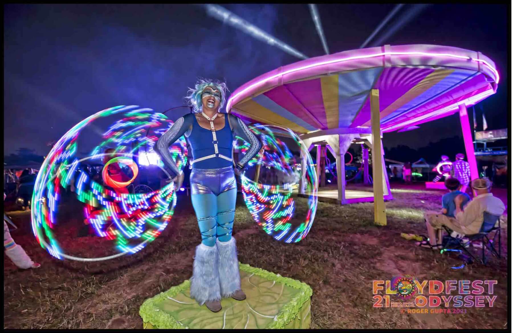 mountain music festival flow dance performer