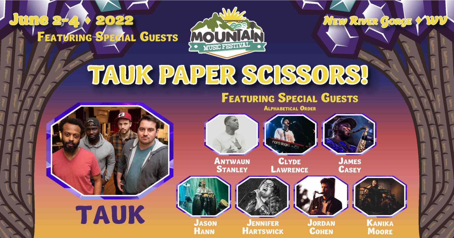 tauk paper scissors lineup for mountain music festival 2022