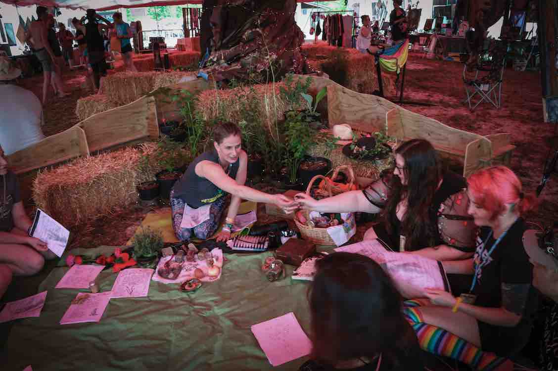 tara caldwell plant exchange at mountain music festival