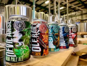 Greenbrier Valley Brewing Company Can Lineup