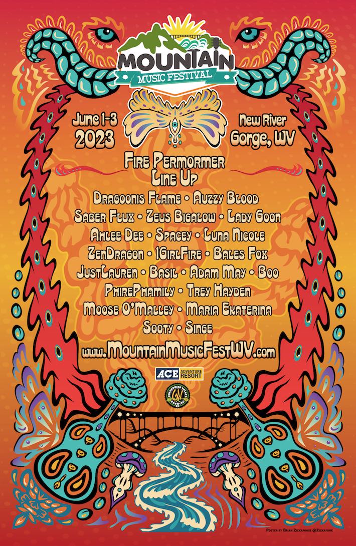 Fire & Flow Performer Lineup Mountain Music Festival