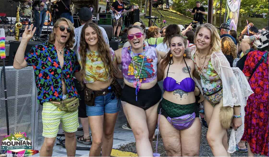guests standing in front of the main stage at mountain music festival 2026